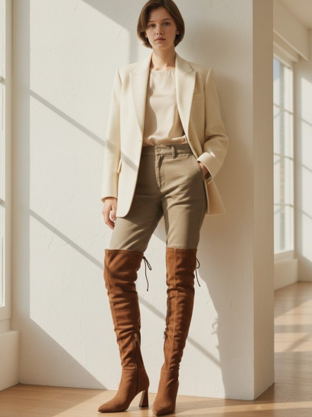 Vince Camuto, women brown suede over the knee boots, size 8 NWOT - Picture 7 of 14